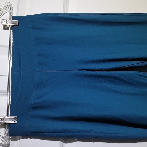 𝅺EILEEN Fisher Teal Women's Stretch Slim Ankle Pants - Picture 5 of 10